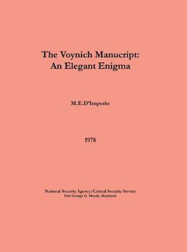 Cover image for The Voynich Manuscript - An Elegant Enigma