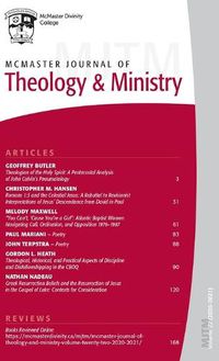 Cover image for McMaster Journal of Theology and Ministry