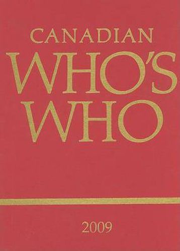 Cover image for Canadian Who's Who 2009