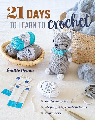 Cover image for 21 Days to Learn to Crochet