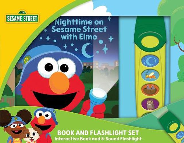 Cover image for Sesame Street: Nighttime on Sesame Street with Elmo Book and 5-Sound Flashlight Set