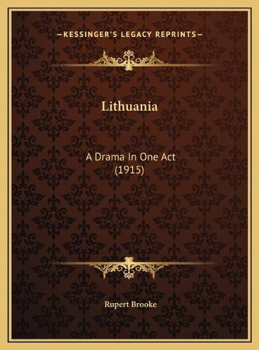 Cover image for Lithuania: A Drama in One Act (1915)