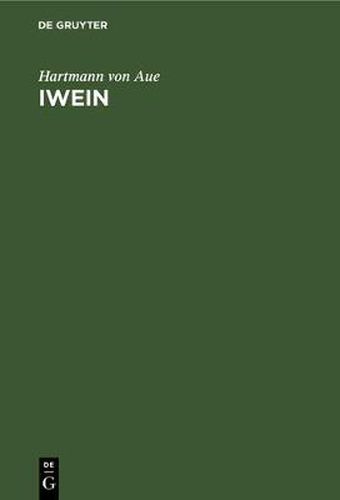 Cover image for Iwein: Eine Erzahlung