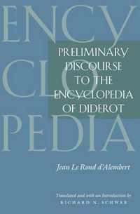 Cover image for Preliminary Discourse to the Encyclopedia of Diderot