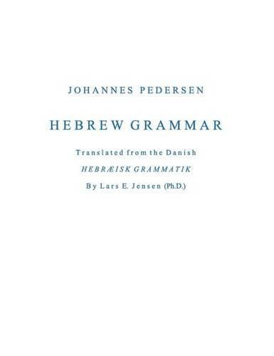 Cover image for Hebrew Grammar