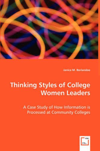 Cover image for Thinking Styles of College Women Leaders