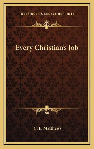 Cover image for Every Christian's Job