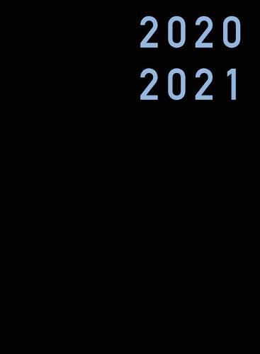 Cover image for Hardcover Terminplaner 2020 / 2021: 18 Monate Planer 2020 2021 von Juli 2020 bis Dezember 2021, Layout Vertikal, 2 Seiten pro Woche, Format gross Din A4, Terminkalender und Wochenplaner 2020/2021, Schwarz, Deutsch