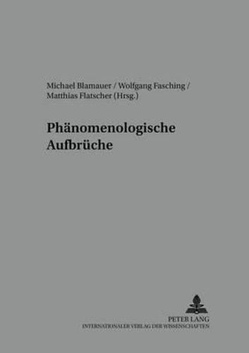 Cover image for Phaenomenologische Aufbrueche