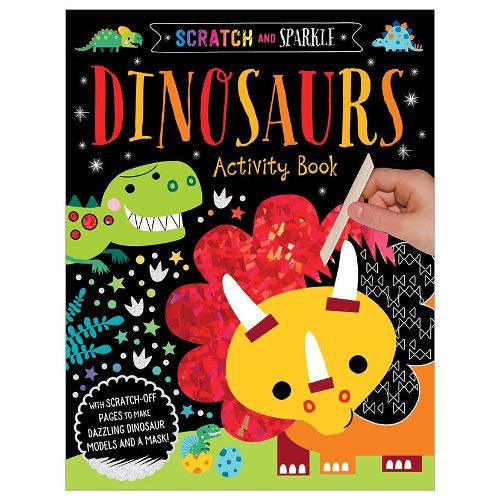 Cover image for Scratch and Sparkle - Dinosaurs Activity Book