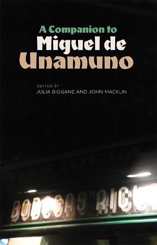 Cover image for A Companion to Miguel de Unamuno