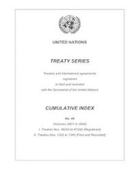 Cover image for Treaty Series Cumulative Index Number 49