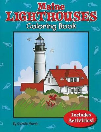 Cover image for Maine Lighthouses Coloring Book