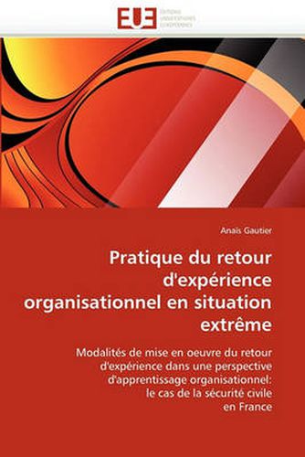 Cover image for Pratique Du Retour D'Experience Organisationnel En Situation Extreme