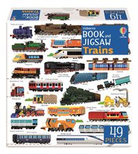 Cover image for Usborne Book and Jigsaw Trains