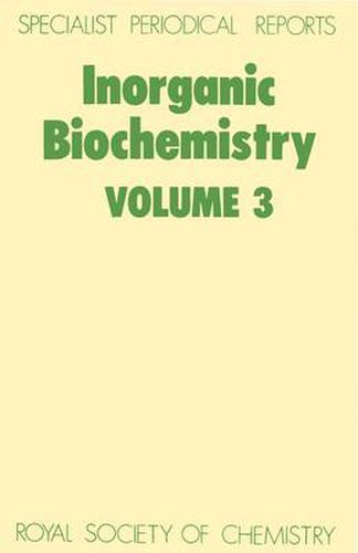 Cover image for Inorganic Biochemistry: Volume 3