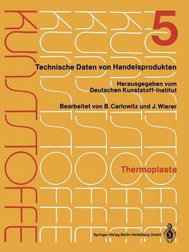 Cover image for Thermoplaste: Merkblatter 1601-2000