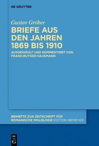 Cover image for Briefe aus den Jahren 1869 bis 1910