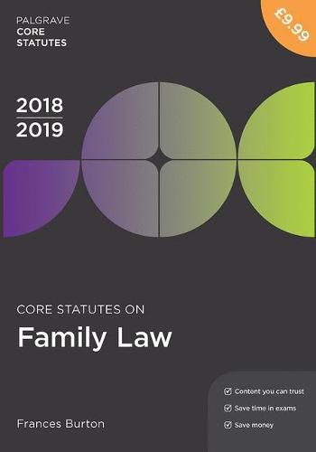 Cover image for Core Statutes on Family Law 2018-19