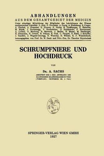 Cover image for Schrumpfniere Und Hochdruck