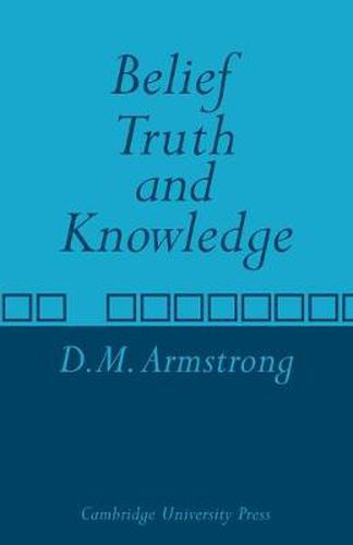 Cover image for Belief, Truth and Knowledge