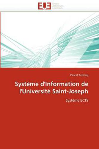 Cover image for Syst Me D'Information de L'Universit Saint-Joseph