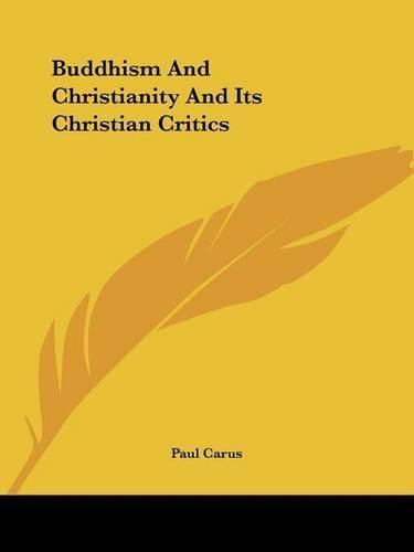 Cover image for Buddhism and Christianity and Its Christian Critics