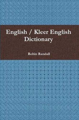 Cover image for English / Kleer English Dictionary