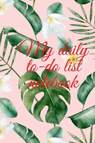 Cover image for My daily to-do list notebook