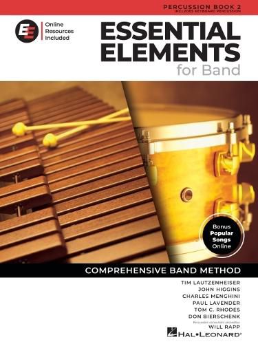 Cover image for Essential Elements for Band - Percussion/Keyboard Percussion Book 2 with Eei