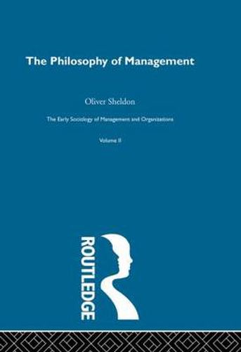 Cover image for The Philosophy of Management