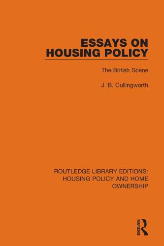 Cover image for Essays on Housing Policy: The British Scene