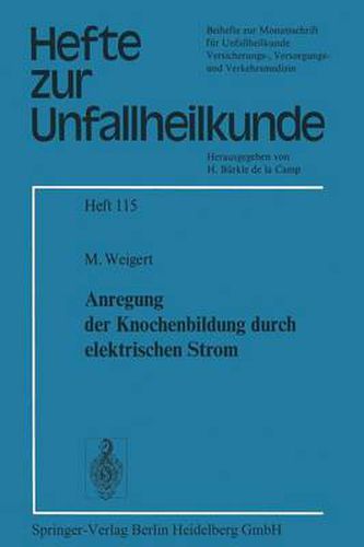 Cover image for Anregung Der Knochenbildung Durch Elektrischen Strom