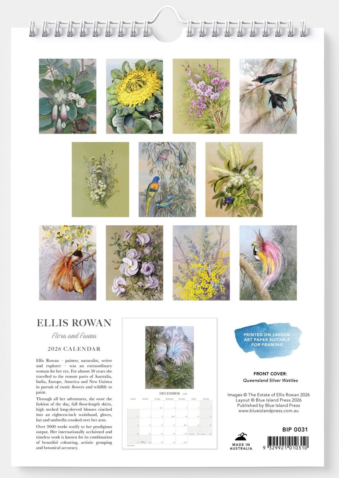 Ellis Rowan 2026 Wall Calendar