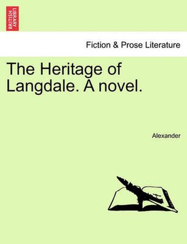 Cover image for The Heritage of Langdale. a Novel.