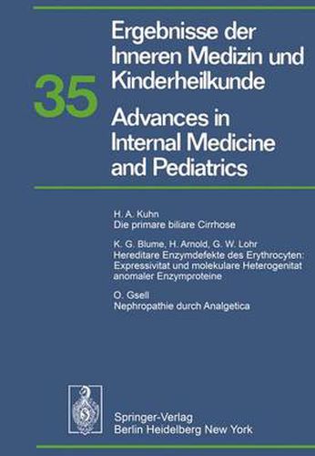 Ergebnisse der Inneren Medizin und Kinderheilkunde / Advances in Internal Medicine and Pediatrics