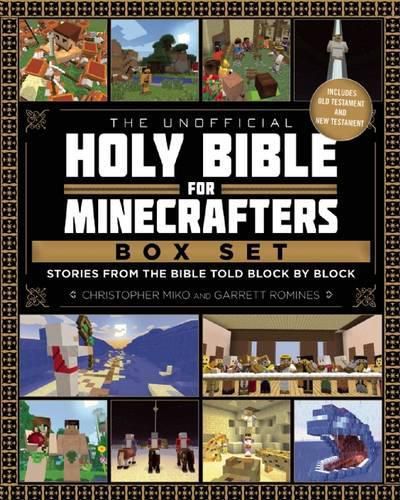 Cover image for The Unofficial Holy Bible for Minecrafters Box Set: Stories from the Bible Told Block by Block