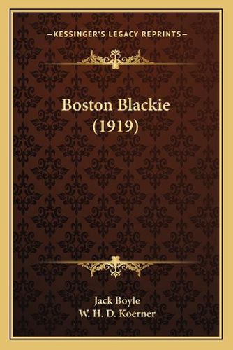 Cover image for Boston Blackie (1919)