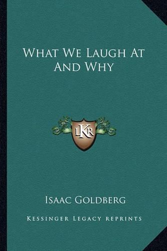 Cover image for What We Laugh at and Why