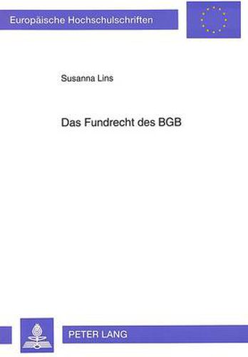 Cover image for Das Fundrecht Des Bgb