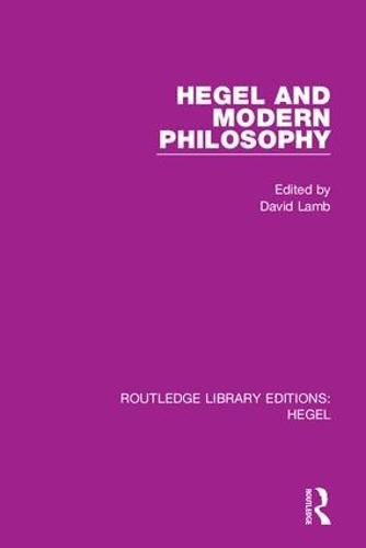 Cover image for Hegel and Modern Philosophy