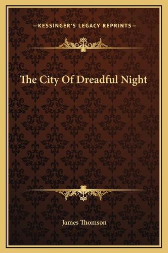 Cover image for The City of Dreadful Night