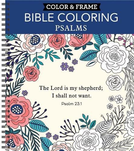 Cover image for Color & Frame - Bible Coloring: Psalms (Adult Coloring Book)