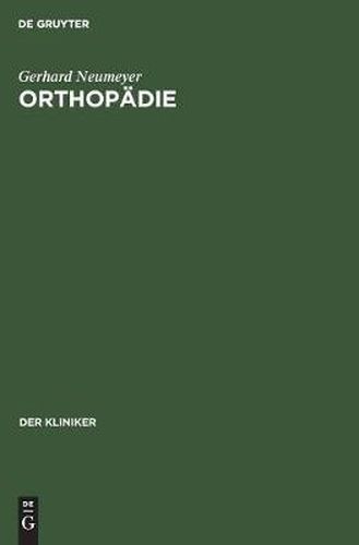Cover image for Orthopadie