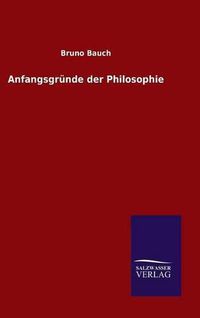 Cover image for Anfangsgrunde der Philosophie