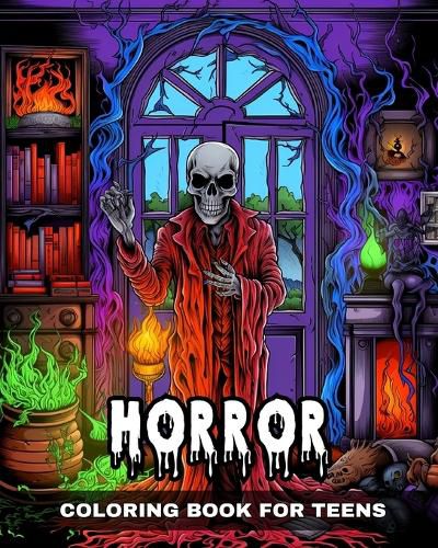 Cover image for Horror Coloring Book for Teens