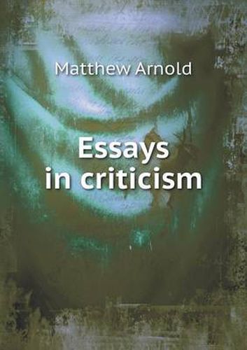 Cover image for Essays in criticism