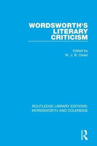 Cover image for Wordsworth's Literary Criticism