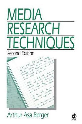 Cover image for Media Research Techniques