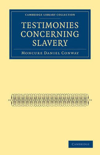 Cover image for Testimonies Concerning Slavery